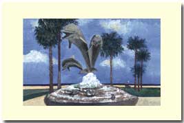 dolphin fountain in santa barbara