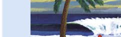 palm tree handmade greeting card