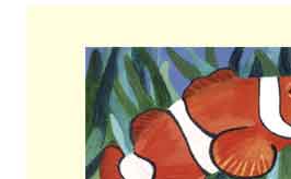 clownfish handmade greeting cardcard