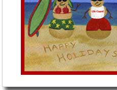holiday sandmen greeting card