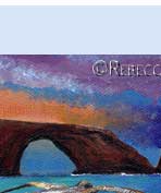 arch in rock greeting card