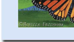 monarch wings painting and greeting card