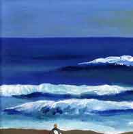 surfs up waves art print